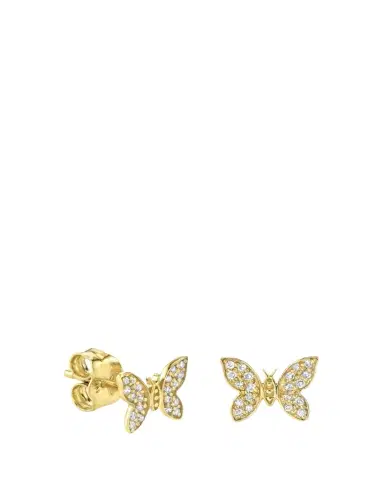 Sydney Evan 14k Diamond Tiny Butterfly Stud Earring, Single | Thumbnail 1 Sydney Evan 14k Diamond Tiny Butterfly Stud Earring, Single | Thumbnail 1