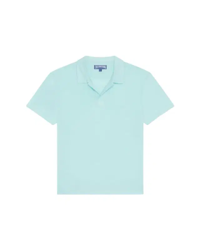 Men's Linen Jersey Johnny Collar Polo Shirt