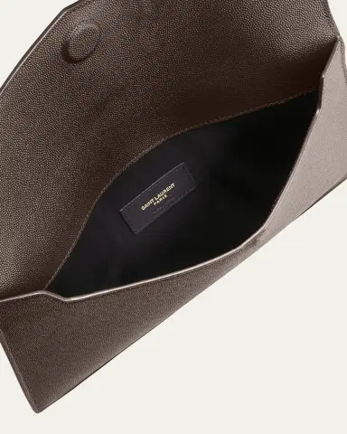 Saint Laurent Uptown YSL Pouch in Grained Leather | Thumbnail 8 Saint Laurent Uptown YSL Pouch in Grained Leather | Thumbnail 8