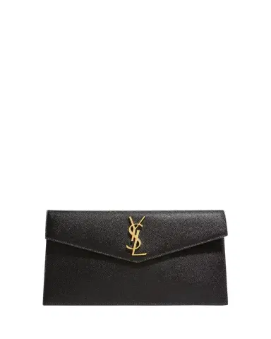 Saint Laurent Uptown YSL Pouch in Grained Leather | Thumbnail 1 Saint Laurent Uptown YSL Pouch in Grained Leather | Thumbnail 1