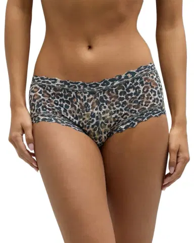 Hanky Panky Leopard-Print Lace Boyshorts | Thumbnail 1