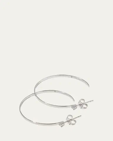 Lana 14K Gold Diamond Sunrise Hoop Earrings | Thumbnail 3 Lana 14K Gold Diamond Sunrise Hoop Earrings | Thumbnail 3