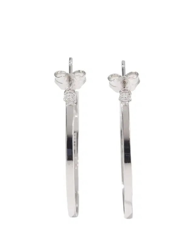 Lana 14K Gold Diamond Sunrise Hoop Earrings