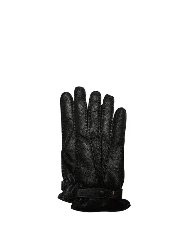 Hestra Gloves Winston Snap Leather Cashmere-Lined Gloves