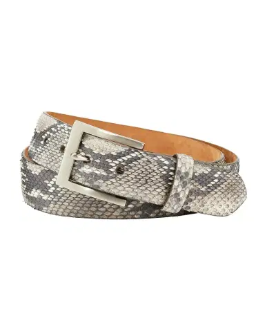 W. Kleinberg Men's Matte Python Snakeskin Belt | Thumbnail 1 W. Kleinberg Men's Matte Python Snakeskin Belt | Thumbnail 1