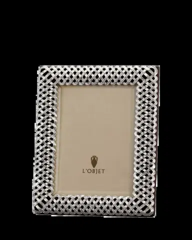 L'Objet Platinum Braid 4" x 6" Picture Frame | Thumbnail 2