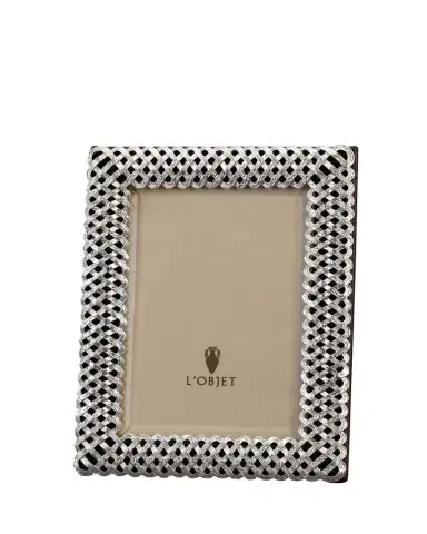 L'Objet Braid Platinum Picture Frame, 8" x 10" | Thumbnail 1