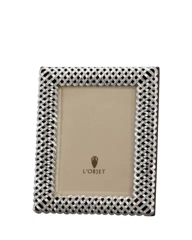 L'Objet Platinum Braid 5" x 7" Picture Frame | Thumbnail 1