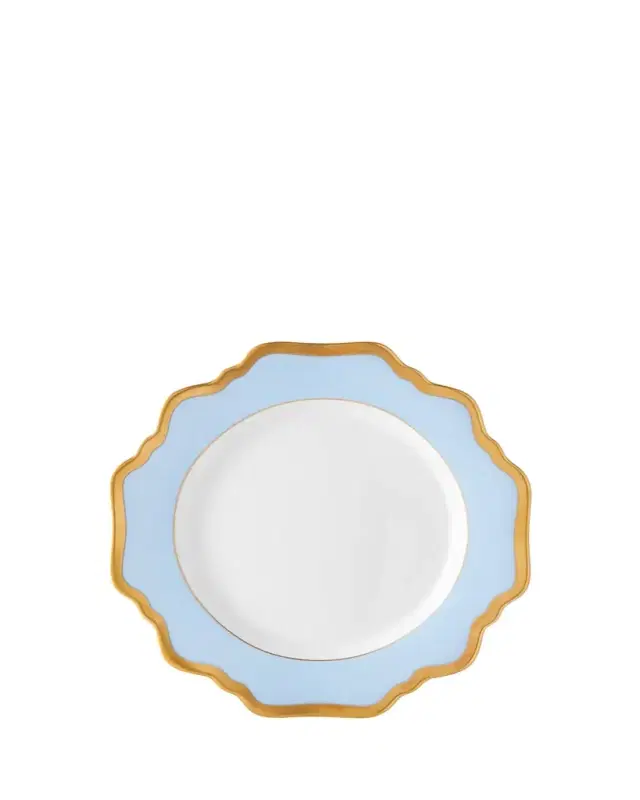 Anna Weatherley Sky Blue Rimmed Bread & Butter Plate