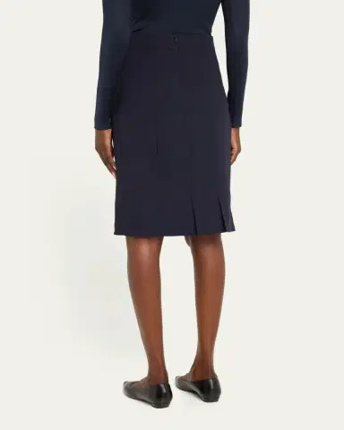 Akris Wool-Blend Knee-Length Pencil Skirt | Thumbnail 3