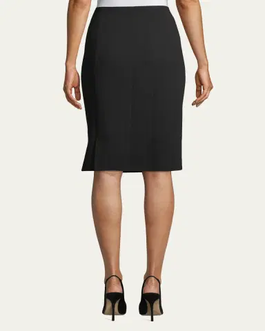 Akris Wool-Blend Knee-Length Pencil Skirt | Thumbnail 8