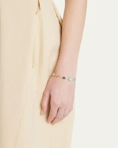 Ippolita 7-Stone Link Bracelet in 18K Gold | Thumbnail 2 Ippolita 7-Stone Link Bracelet in 18K Gold | Thumbnail 2