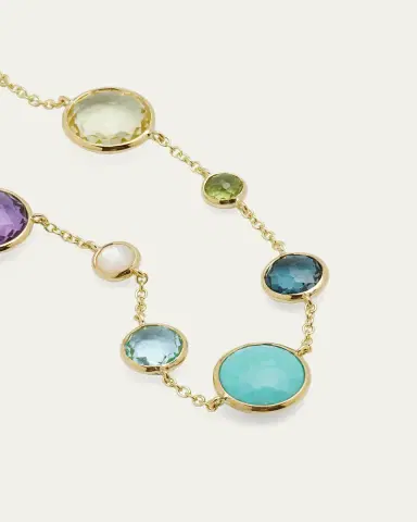 Ippolita 7-Stone Link Bracelet in 18K Gold | Thumbnail 3 Ippolita 7-Stone Link Bracelet in 18K Gold | Thumbnail 3