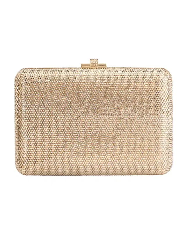 Judith Leiber Couture Slim Slide Crystal Evening Clutch Bag