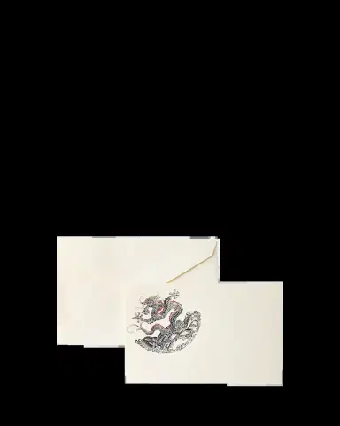 Bernard Maisner Hand-Engraved Dragon Cards with Envelopes, Set of 10 | Thumbnail 2