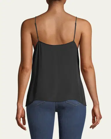 L'Agence Gabriella Silk V-Neck Tank | Thumbnail 7