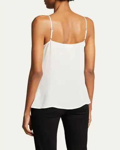 L'Agence Gabriella Silk V-Neck Tank | Thumbnail 10