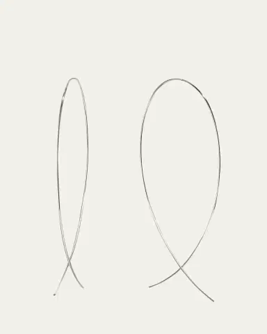 Lana Large Upside Down Hoop Earrings in 14K Gold | Thumbnail 5
