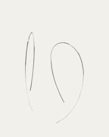 Lana Large Upside Down Hoop Earrings in 14K Gold | Thumbnail 6