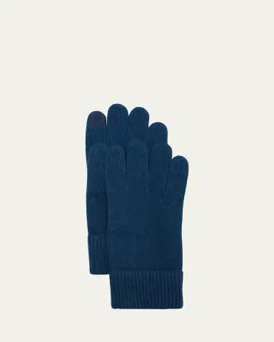 Bergdorf Goodman Cashmere Touchscreen Gloves | Thumbnail 2 Bergdorf Goodman Cashmere Touchscreen Gloves | Thumbnail 2