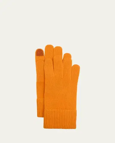 Bergdorf Goodman Cashmere Touchscreen Gloves | Thumbnail 3 Bergdorf Goodman Cashmere Touchscreen Gloves | Thumbnail 3