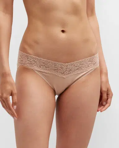 Hanky Panky Signature Lace Organic Cotton V-Kini Panties | Thumbnail 3