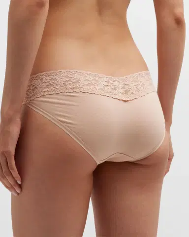 Hanky Panky Signature Lace Organic Cotton V-Kini Panties | Thumbnail 4