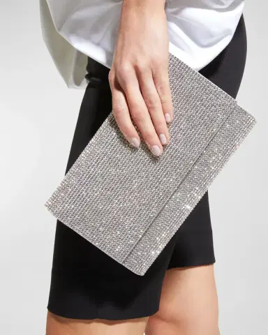 Judith Leiber Couture Fizzoni Full-Beaded Clutch Bag | Thumbnail 12