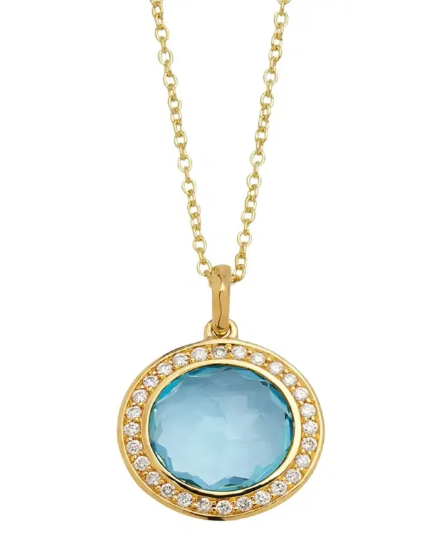 18K Lollipop Mini Pendant Necklace