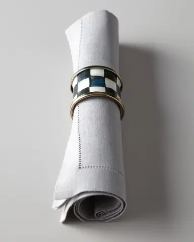 MacKenzie-Childs Four Courtly Check Napkin Rings | Thumbnail 1