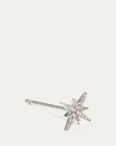 Sydney Evan Starburst Diamond Single Stud Earring | Thumbnail 3