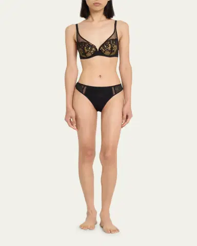 Simone Pérèle Saga Sheer Plunge Bra | Thumbnail 4 Simone Pérèle Saga Sheer Plunge Bra | Thumbnail 4