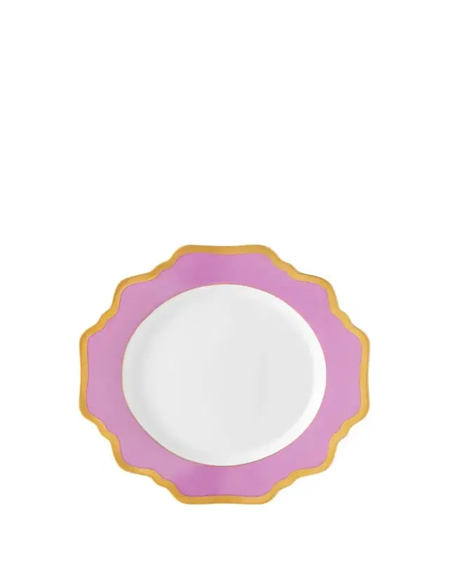 Anna Weatherley Purple Rimmed Bread & Butter Plate