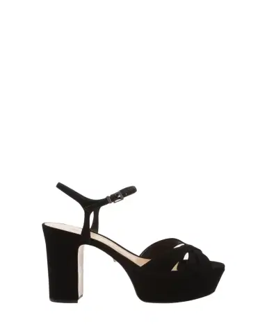 Schutz Keefa Nubuck Ankle-Strap Platform Sandals | Thumbnail 1