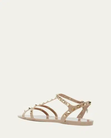 Valentino Garavani Rockstud Jelly Flat Gladiator Sandals | Thumbnail 4
