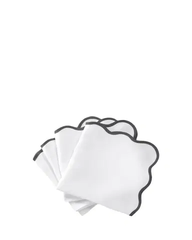 Matouk Casual Couture Scallop Napkins, Set of 4 | Thumbnail 1