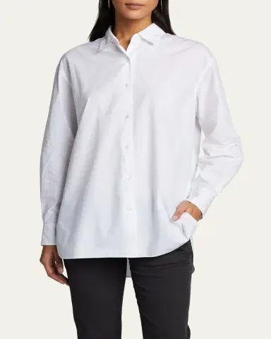 Nili Lotan Yorke Poplin Shirt | Thumbnail 4 Nili Lotan Yorke Poplin Shirt | Thumbnail 4