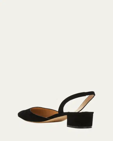 Manolo Blahnik Aspro Suede Block-Heel Slingback Pump | Thumbnail 5 Manolo Blahnik Aspro Suede Block-Heel Slingback Pump | Thumbnail 5