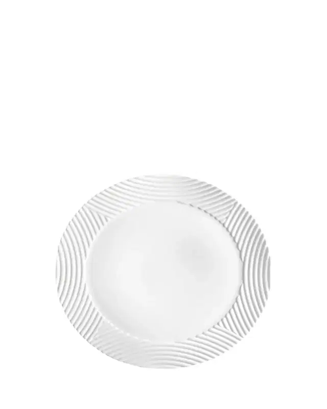 L'Objet Corde Wide-Rim Charger, White