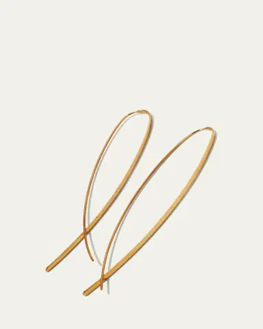 Lana 14K Gold Elite Narrow Upside Down Hoop Earrings | Thumbnail 3 Lana 14K Gold Elite Narrow Upside Down Hoop Earrings | Thumbnail 3