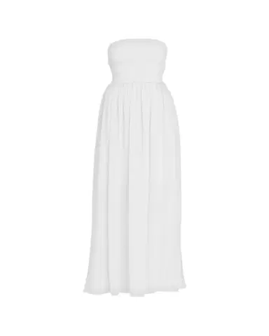 Ramy Brook Calista Smocked Strapless Side-Split Coverup Dress | Thumbnail 1