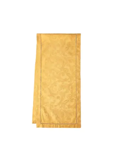 Sferra Acanthus Jacquard Table Runner, 15" x 90" | Thumbnail 1