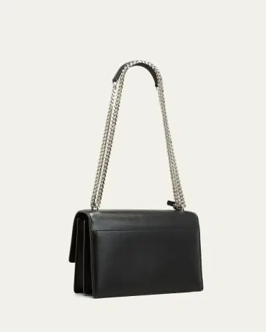 Saint Laurent Sunset Medium YSL Shoulder Bag in Smooth Leather | Thumbnail 3