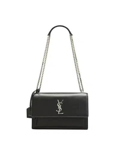 Saint Laurent Sunset Medium YSL Shoulder Bag in Smooth Leather | Thumbnail 1