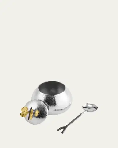 Michael Aram Butterfly Ginkgo Pot with Spoon | Thumbnail 3