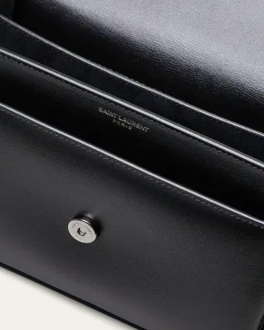Saint Laurent Sunset Medium YSL Shoulder Bag in Smooth Leather | Thumbnail 9
