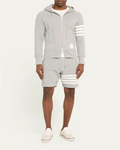 Thom Browne Four-Stripe Hoodie Sweatshirt | Thumbnail 7 Thom Browne Four-Stripe Hoodie Sweatshirt | Thumbnail 7