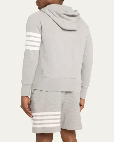 Thom Browne Four-Stripe Hoodie Sweatshirt | Thumbnail 8 Thom Browne Four-Stripe Hoodie Sweatshirt | Thumbnail 8
