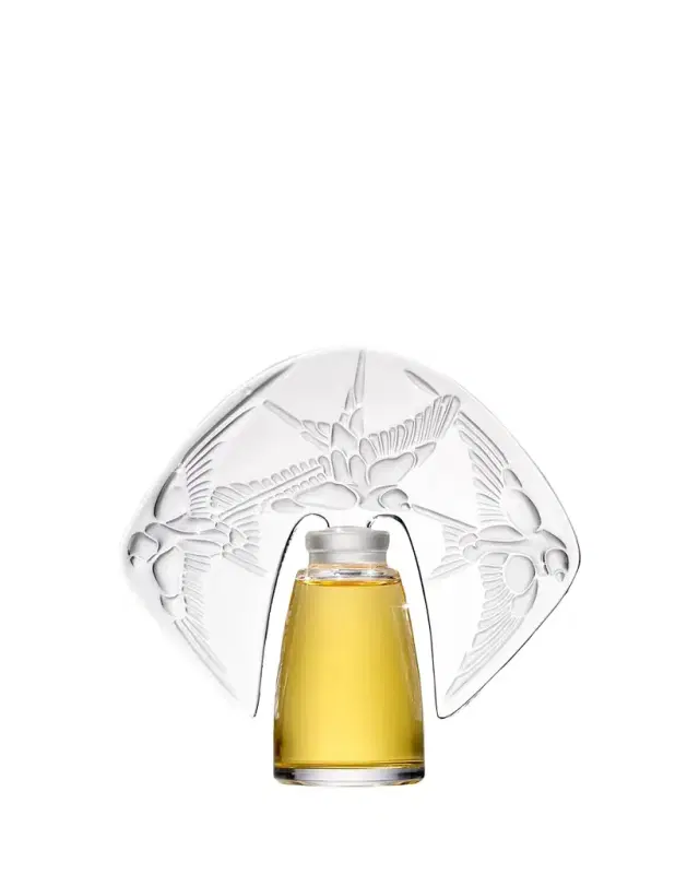 Shalini Parfum Amorem Rose Parfum presented in a Lalique Crystal Flacon, 1 oz. / 30 mL