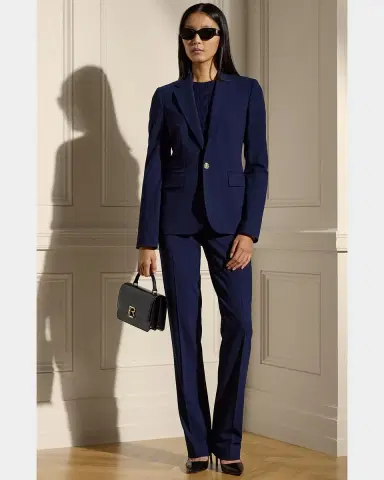 Ralph Lauren Collection Parker Wool Crepe Jacket | Thumbnail 4 Ralph Lauren Collection Parker Wool Crepe Jacket | Thumbnail 4